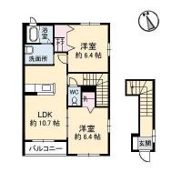 クラヴィエ沖洲 II 205間取り図