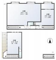 佐古八番町 店舗 間取り図