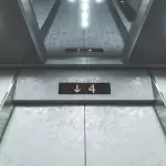 重厚なエレベーター