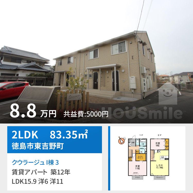 クウラージュ I棟 3