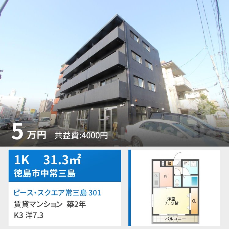 ピース・スクエア常三島 301