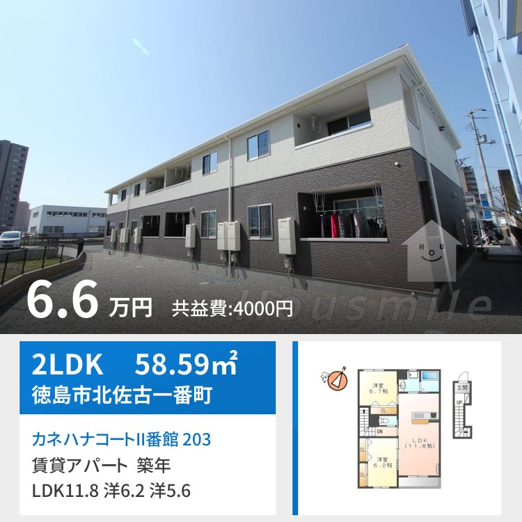 カネハナコートII番館 203