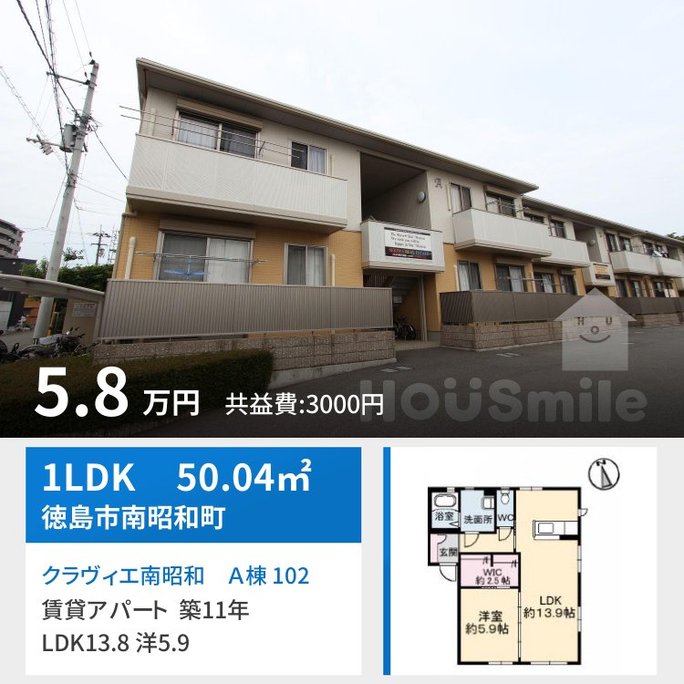 クラヴィエ南昭和 A棟 102