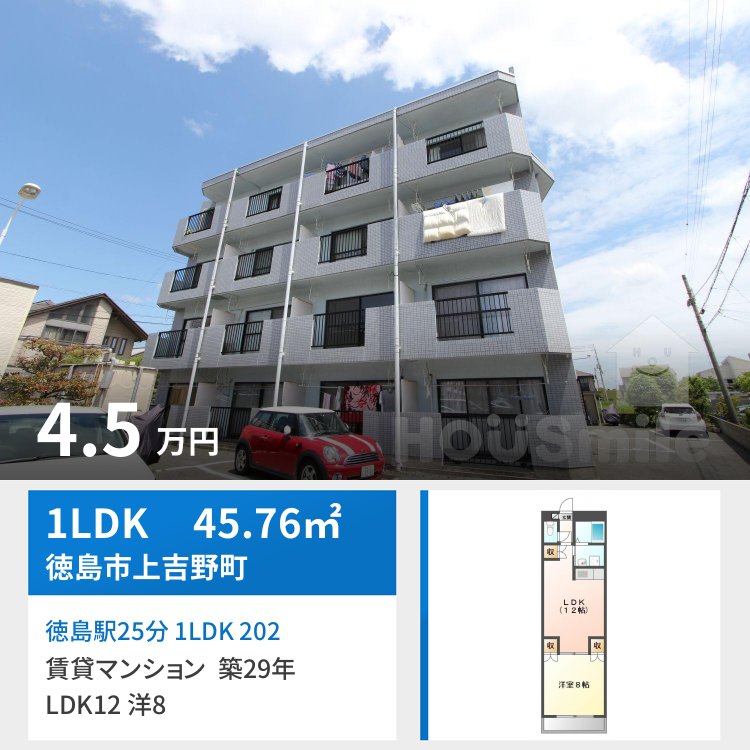 徳島駅25分 1LDK 202