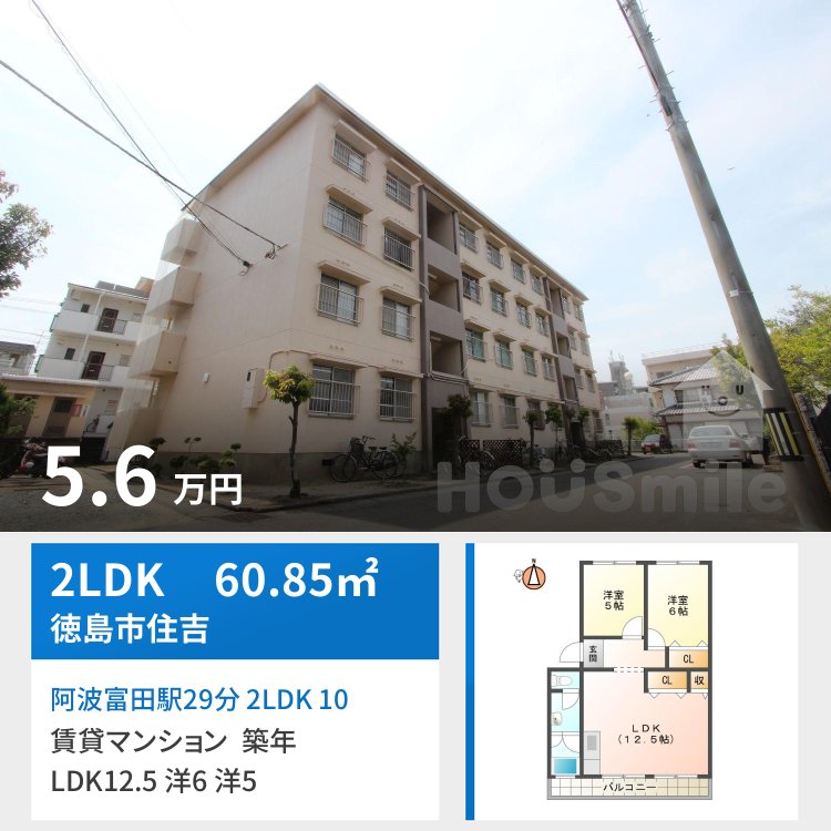 阿波富田駅29分 2LDK 103