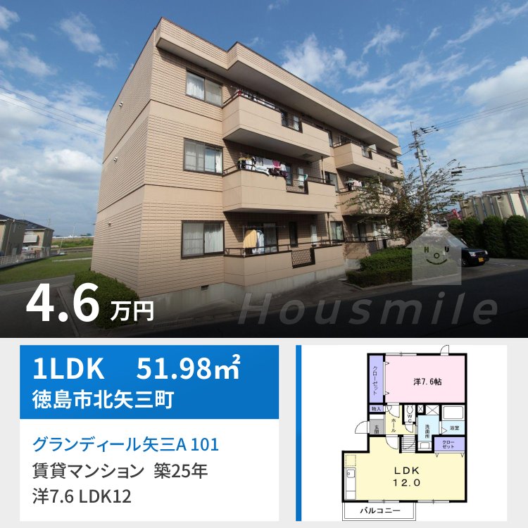 グランディール矢三A 101