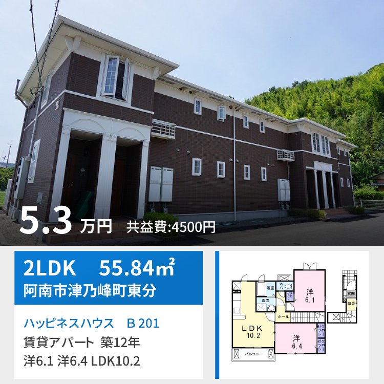 ハッピネスハウス B 201