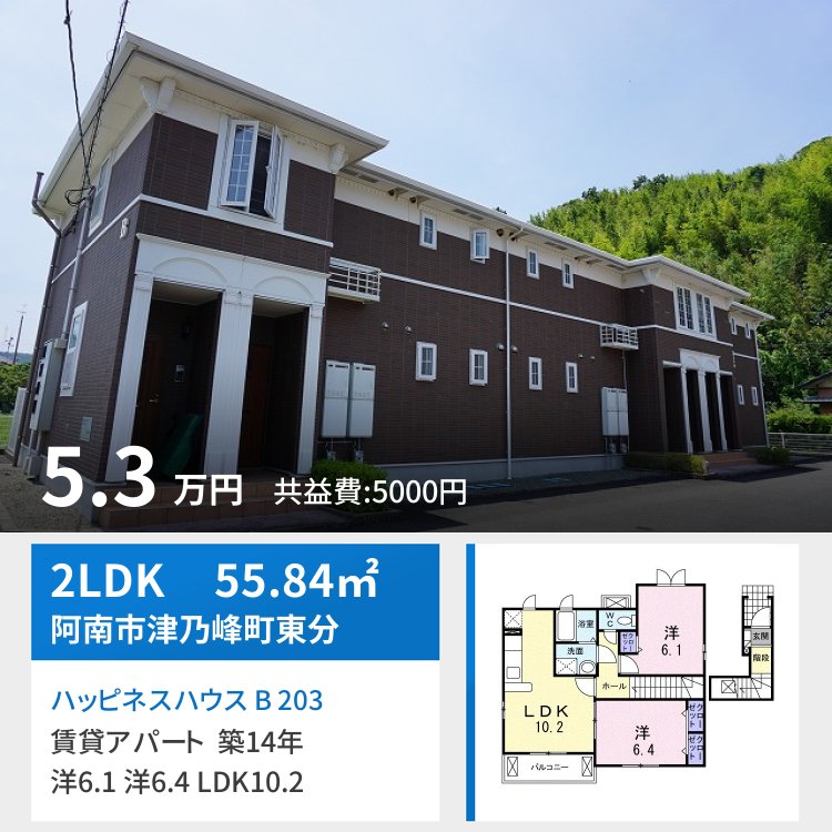 ハッピネスハウス B 203