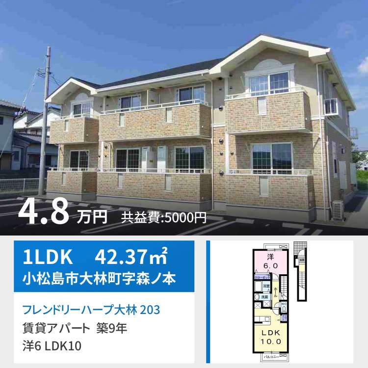フレンドリーハープ大林 203