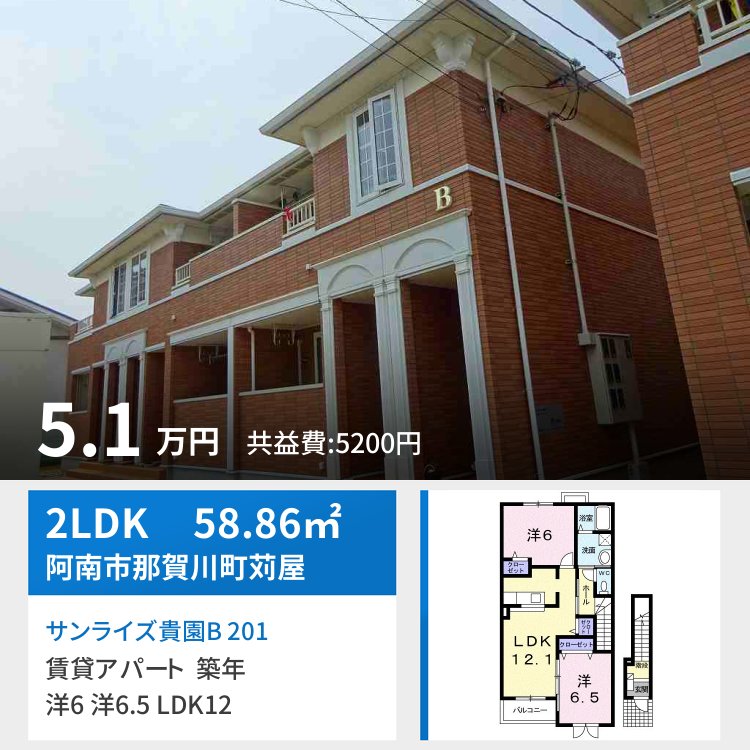 サンライズ貴園B 201