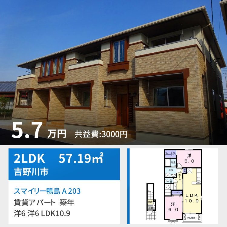 スマイリー鴨島 A 203