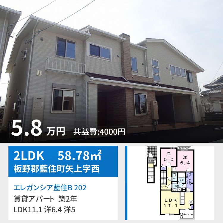 エレガンシア藍住B 202