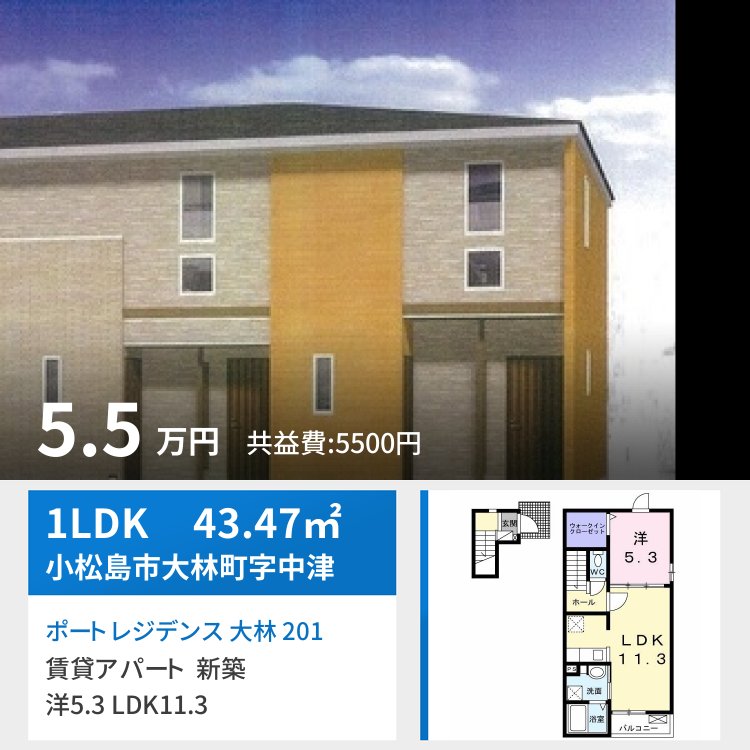 ポート レジデンス 大林 201