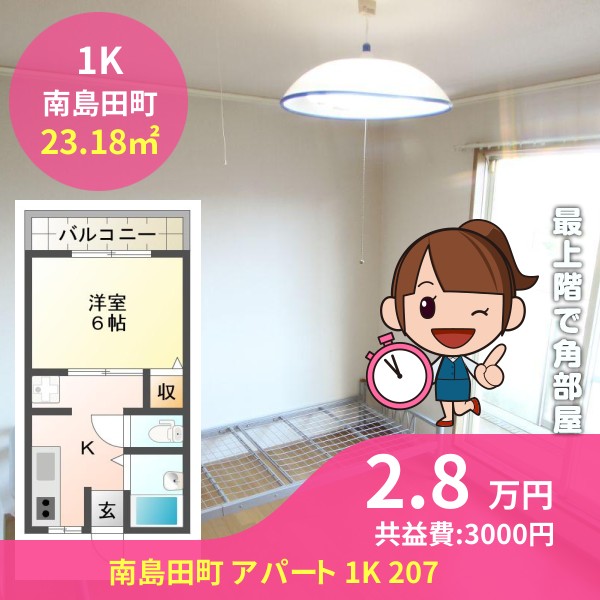 南島田町 アパート 1K 207