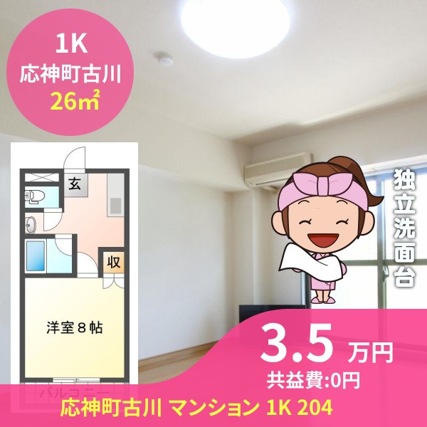 応神町古川 マンション 1K 204