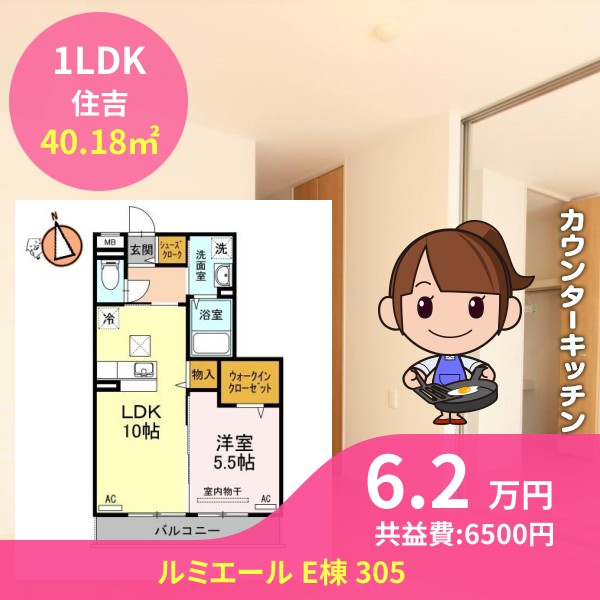 ルミエール E棟 305