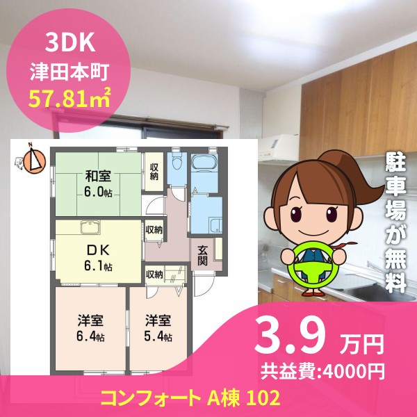 コンフォート A棟 102