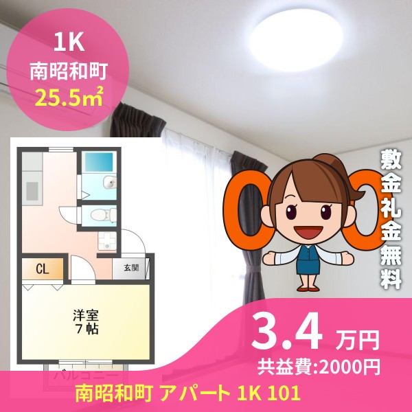 南昭和町 アパート 1K 101