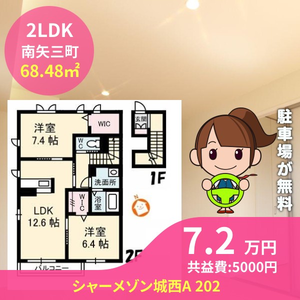 シャーメゾン城西A 202