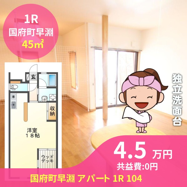 国府町早淵 アパート 1R 104