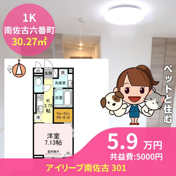 アイリーブ南佐古 301