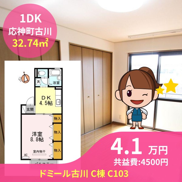 ドミール古川 C棟 C103