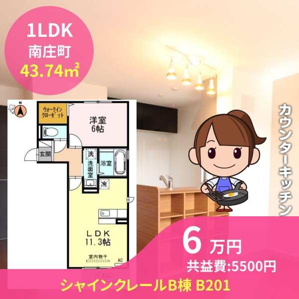 シャインクレールB棟 B201