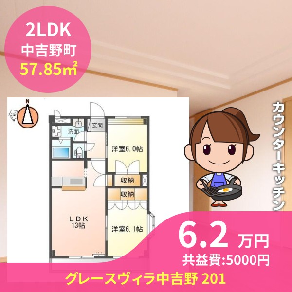 グレースヴィラ中吉野 201