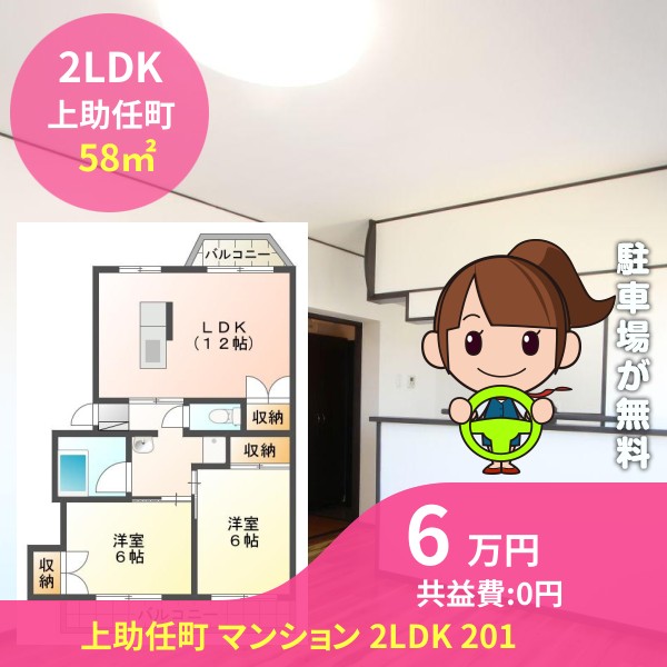 上助任町 マンション 2LDK 201