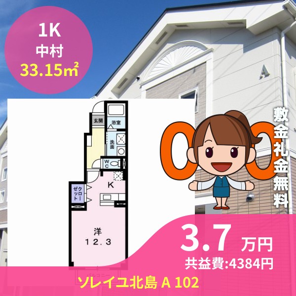 ソレイユ北島 A 102