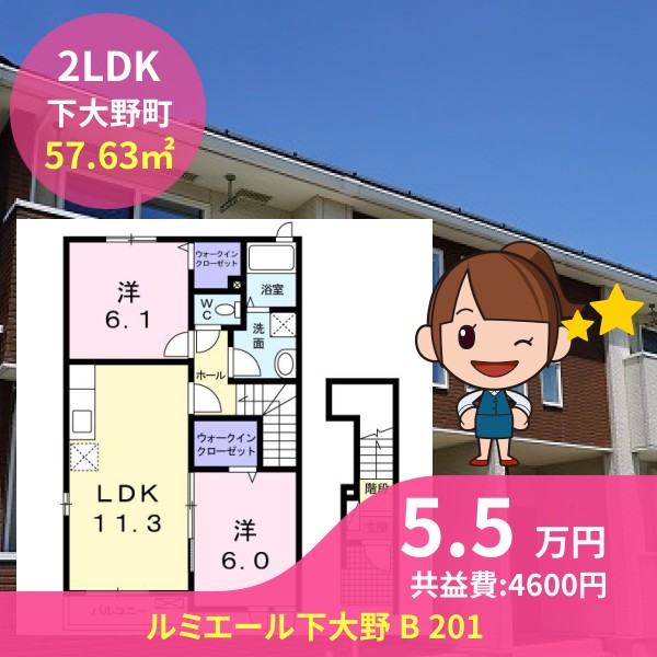 ルミエール下大野 B 201