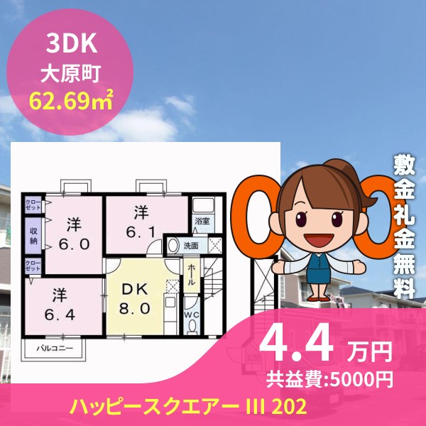 ハッピースクエアー III 202