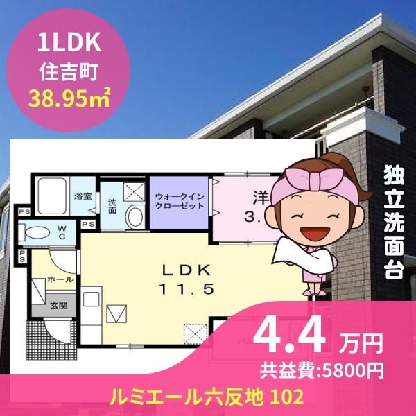 ルミエール六反地 102