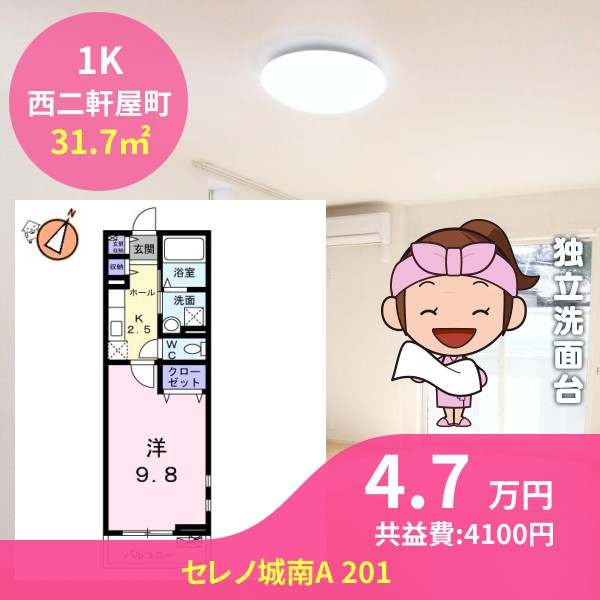 セレノ城南A 201