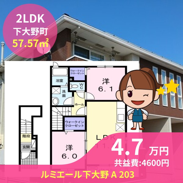 ルミエール下大野 A 203