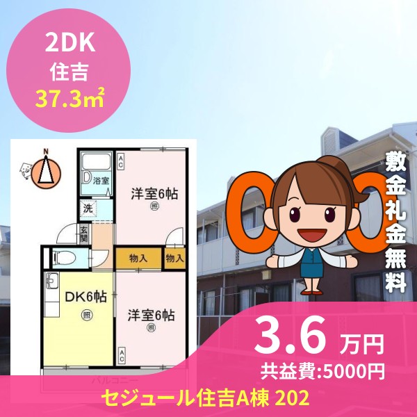 セジュール住吉A棟 202