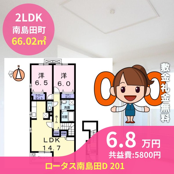 ロータス南島田D 201