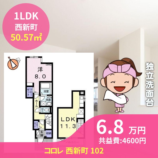 コロレ 西新町 102