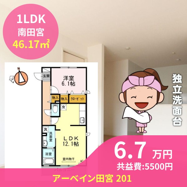 アーベイン田宮 201