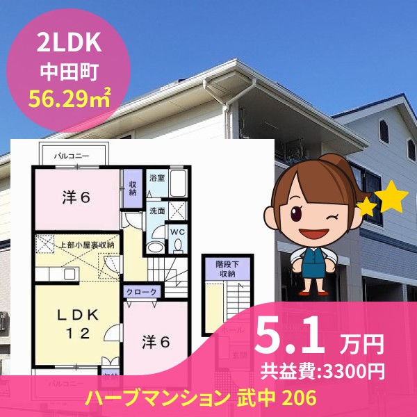 ハーブマンション 武中 206