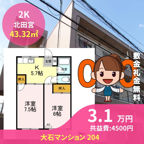 大石マンション 204