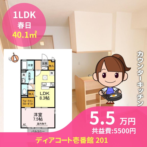 ディアコート壱番館 201