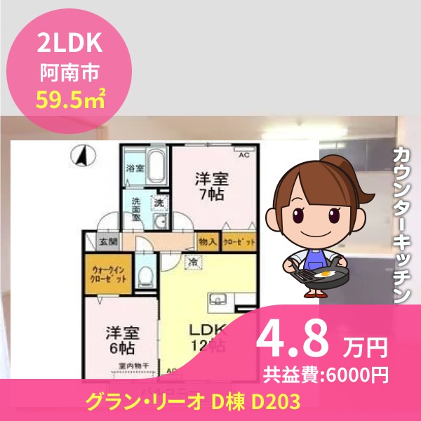 グラン・リーオ D棟 D203