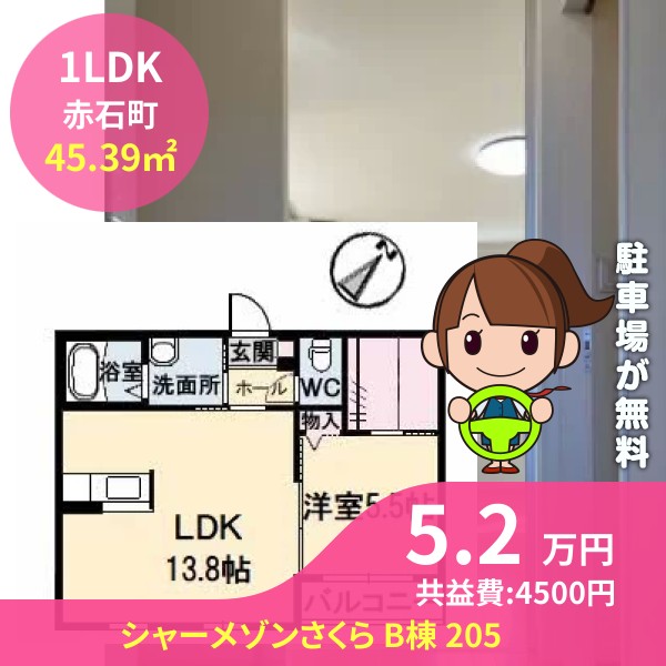 シャーメゾンさくら B棟 205