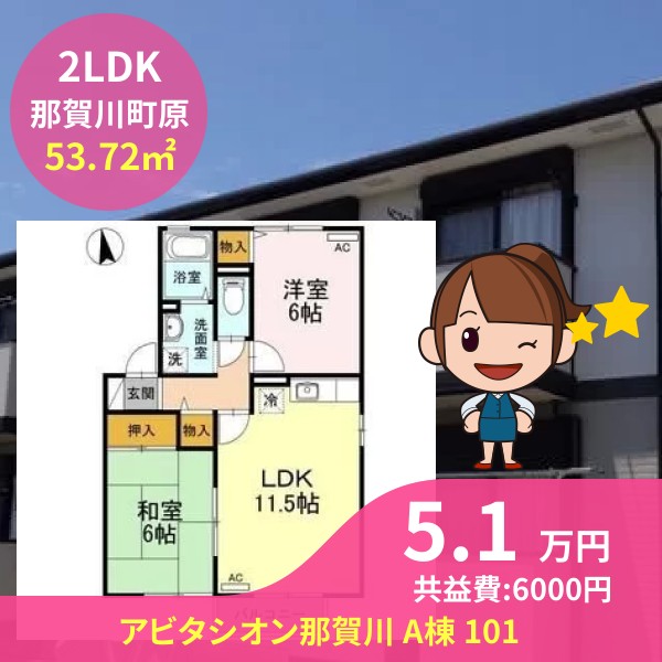 アビタシオン那賀川 A棟 101