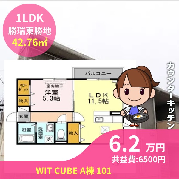 WIT CUBE A棟 101