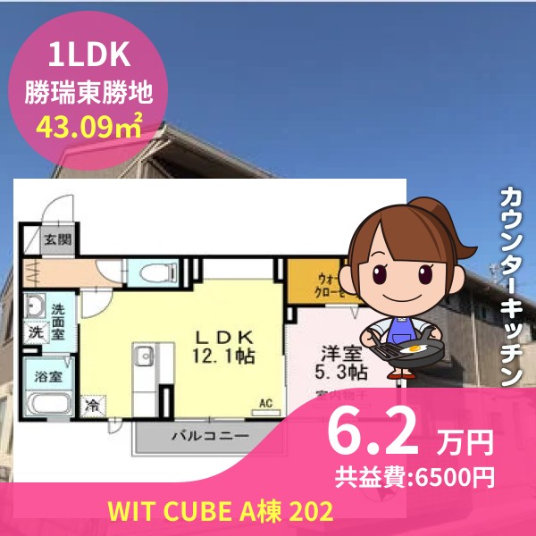 WIT CUBE A棟 202