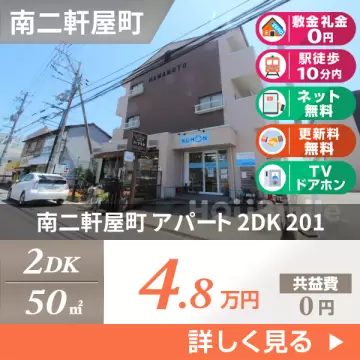 南二軒屋町 アパート 2DK 201