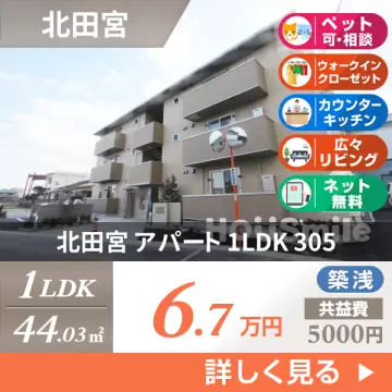 北田宮 アパート 1LDK 305