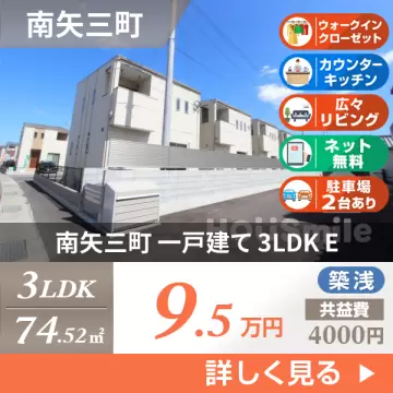 南矢三町 一戸建て 3LDK E